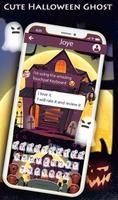Cute Halloween Ghost Keyboard Theme screenshot 1