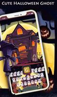 Cute Halloween Ghost Keyboard Theme screenshot 2