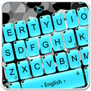 Cyan Heart Love Keyboard Theme APK