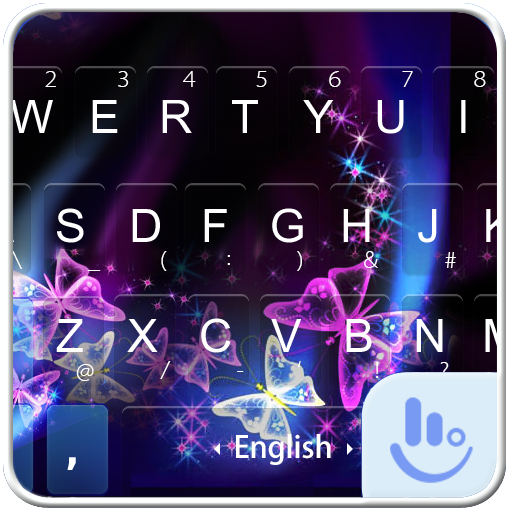 Dark Butterfly Keyboard Theme