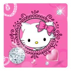 Diamond Cute Cat Keyboard Theme APK download