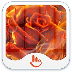 Fire Rose Keyboard Theme APK download