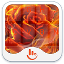 Fire Rose Keyboard Theme APK
