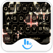 ”Floral Black Keyboard Theme