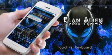 Flame Alien Keyboard Theme