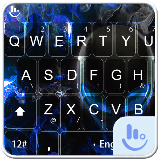 Flame Alien Keyboard Theme