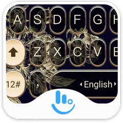 download Golden Flower Keyboard Theme APK