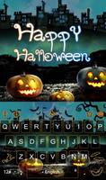 Live 3D Happy Halloween Keyboard Theme постер