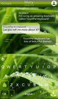 TouchPal Leaf Keyboard Theme ảnh chụp màn hình 1