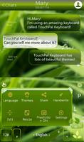 TouchPal Leaf Keyboard Theme ảnh chụp màn hình 2