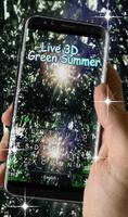 Live 3D Green Summer Keyboard Theme 스크린샷 2