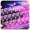 Live 3D Pink Falling Sakura Keyboard Theme