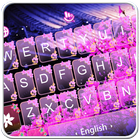 Live 3D Pink Falling Sakura Keyboard Theme icône