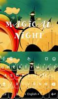 Magical Night Keyboard Theme Poster