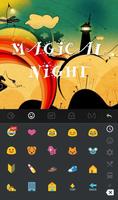 Magical Night Keyboard Theme captura de pantalla 2