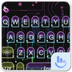 Blue Neon Geek Keyboard Theme