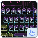 Blue Neon Geek Keyboard Theme APK