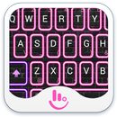 Neon Pink Club Keyboard Theme APK