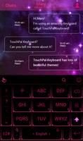 TouchPal Neon Pink Theme اسکرین شاٹ 2