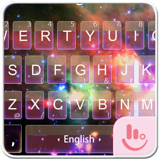 Neon Space Keyboard Theme