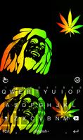 Rasta Weeds Keyboard Theme Affiche