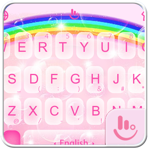 Rainbow Heart Keyboard Theme