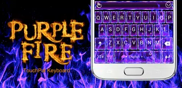 Purple Fire Keyboard Theme