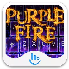 download Purple Fire Keyboard Theme APK