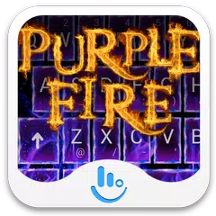 Purple Fire Keyboard Theme