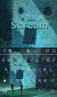Scream Emoji Keyboard Theme capture d'écran 1