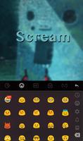 Scream Emoji Keyboard Theme capture d'écran 2