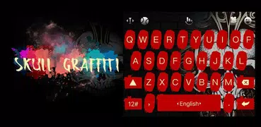 Skull Graffiti Keyboard Theme