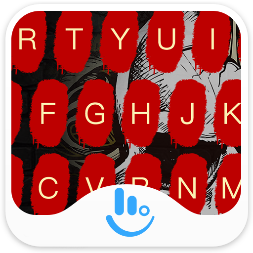 Skull Graffiti Keyboard Theme