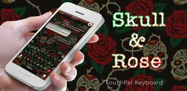 Skull & Rose Keyboard Theme