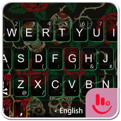 Skull & Rose Keyboard Theme APK download