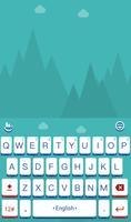 TouchPal Snow Covered Keyboard Plakat