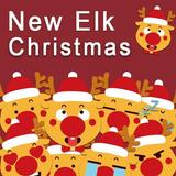Cute Elk Christmas Keyboard Sticker icon