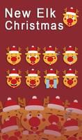 Cute Elk Christmas Keyboard Sticker screenshot 2