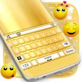 Shiny Gold Keyboard Theme ikon