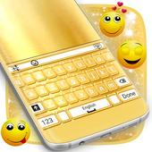 Shiny Gold Keyboard Theme-icoon