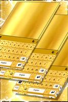 Shiny Gold Keyboard Theme plakat