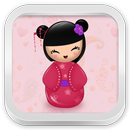 Pink Kokeshi Keyboard APK