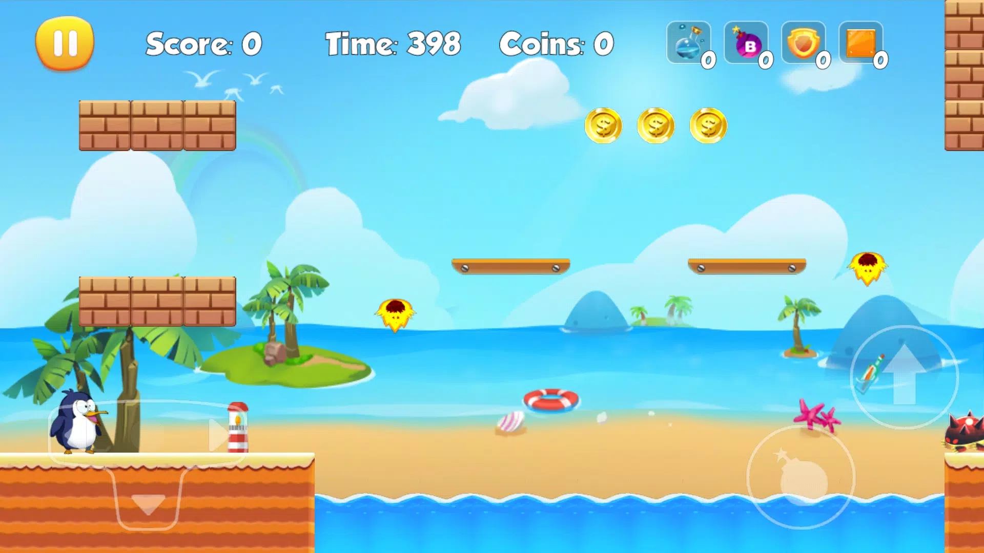 Hopping Penguin, jogo estilo plataforma para Windows Phone