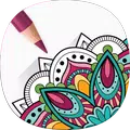 マンダラ塗り絵 - 大人の塗り絵