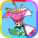 Tranh tô màu hình bông hoa APK