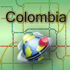 Colombia Map-icoon