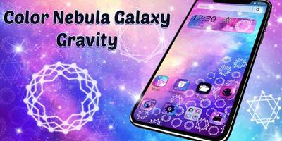 Color Nebula Galaxy Gravity Theme captura de pantalla 3