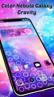 Color Nebula Galaxy Gravity Theme Poster