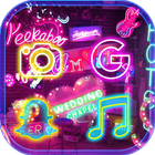 Neon Night Club Theme – Neon light icon