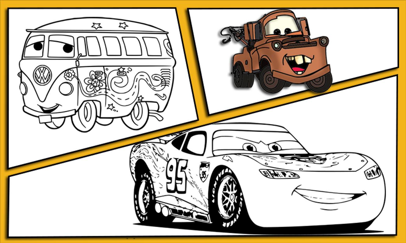 Android 用の Mcqueen Coloring pages 2 Cars 3 - Coloring ...